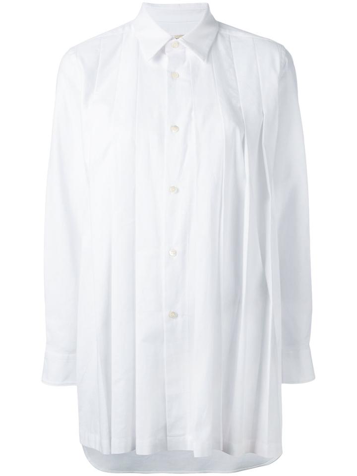 Comme Des Garçons Oversize Button-up Shirt, Women's, Size: Small, White, Cotton
