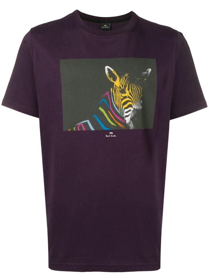 Ps By Paul Smith Zebra Print T-shirt - Pink