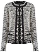 Cecilia Prado Pattern Knit Coat, Women's, Size: Medium, Black, Acrylic/viscose