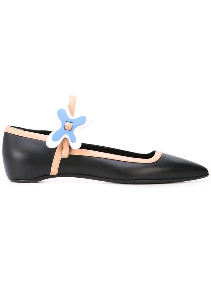 Pierre Hardy Bloom Ballerina Shoes - Black