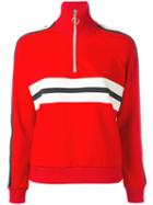 Harmony Paris - Sidoni Zipped Neck Sweatshirt - Women - Polyamide/spandex/elastane - S, Red, Polyamide/spandex/elastane