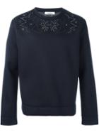 Valentino Studded Sweatshirt, Men's, Size: Small, Blue, Viscose/polyurethane