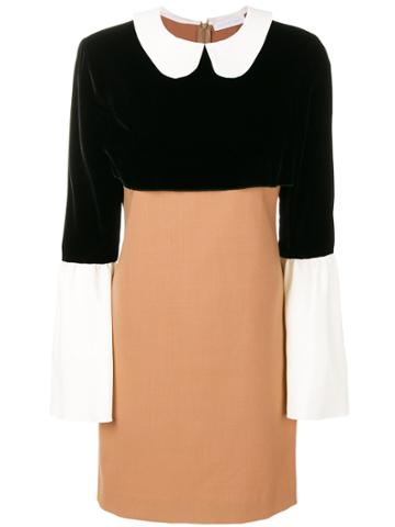 Blanchett Dame Short Colour Block Dress - Nude & Neutrals