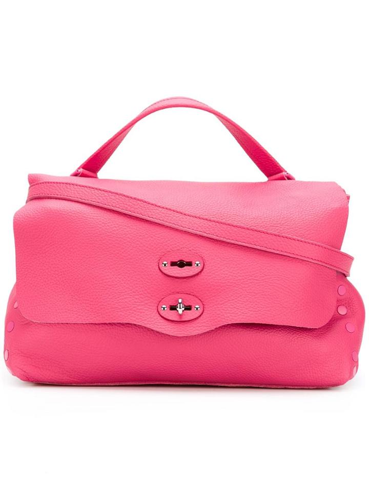 Zanellato Flip Lock Tote - Pink & Purple