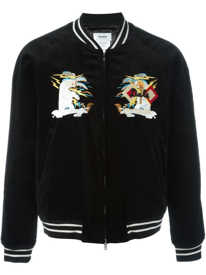 Doublet Stitching Detail Bomber Jacket