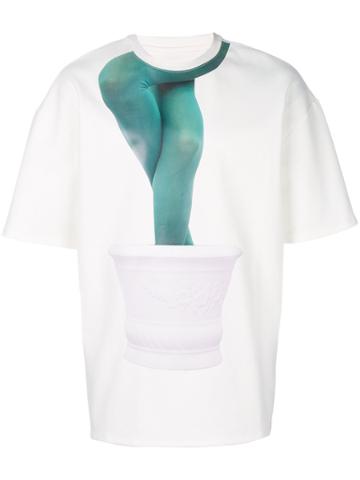 Cy Choi Leg Print T-shirt - White