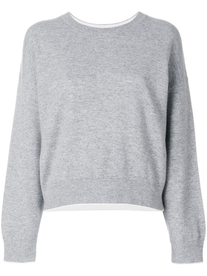 Vince Round Neck Sweater - Grey