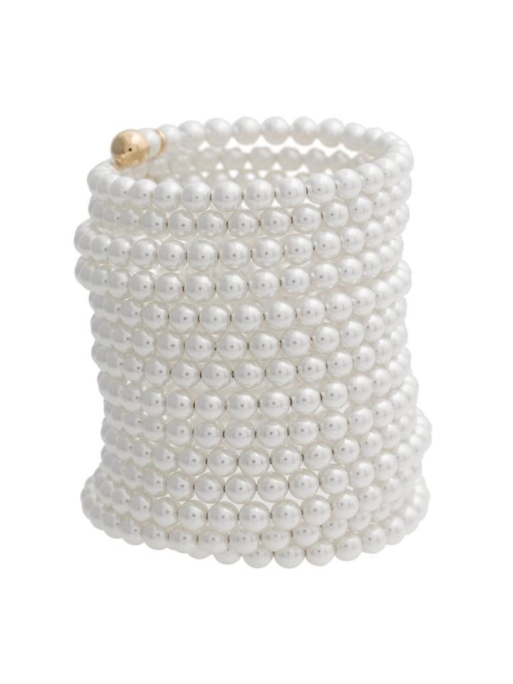 Y / Project Cleopatra Pearl Bracelet - White