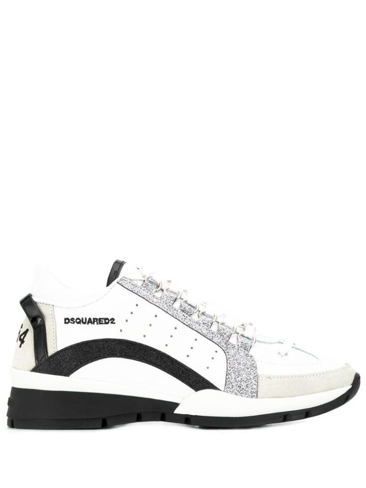 Dsquared2 Glitter Sneakers - White
