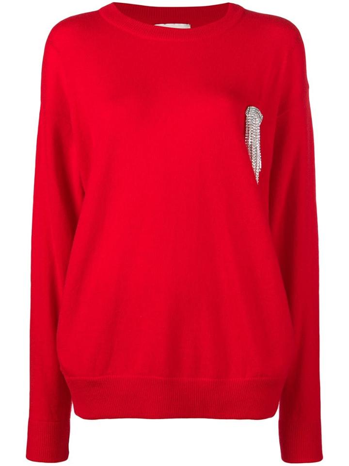 Laneus Oversized Sweatshirt - Red