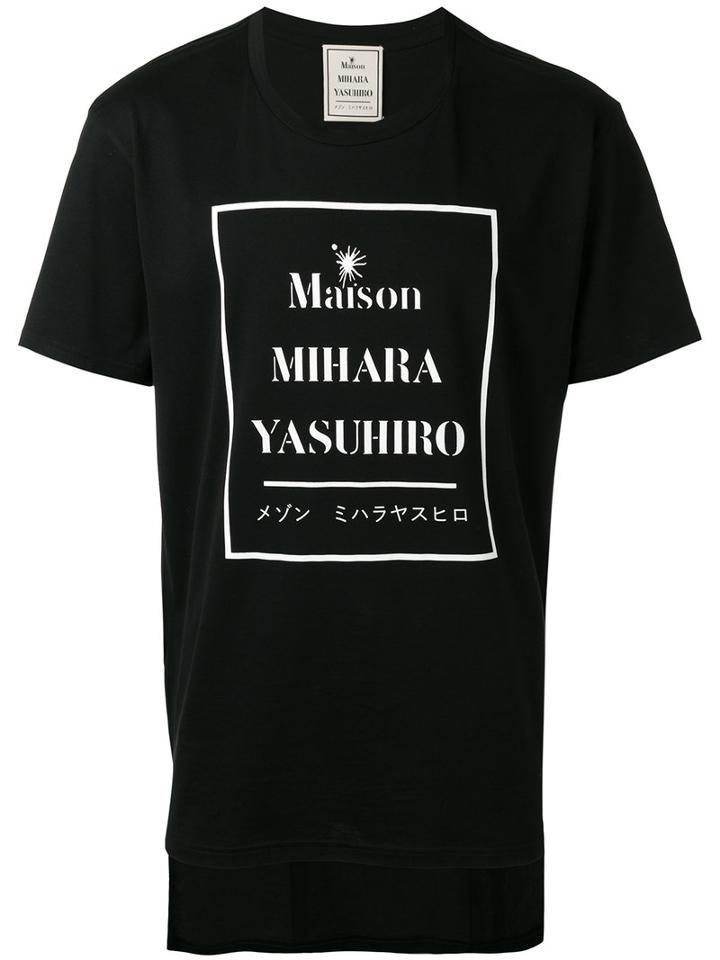 Maison Mihara Yasuhiro Logo-print T-shirt, Men's, Size: 48, Black, Cotton