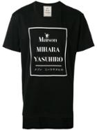 Maison Mihara Yasuhiro Logo-print T-shirt, Men's, Size: 48, Black, Cotton