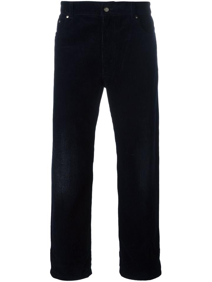 Golden Goose Deluxe Brand 'wide' Corduroy Trousers, Men's, Size: 33, Blue, Cotton