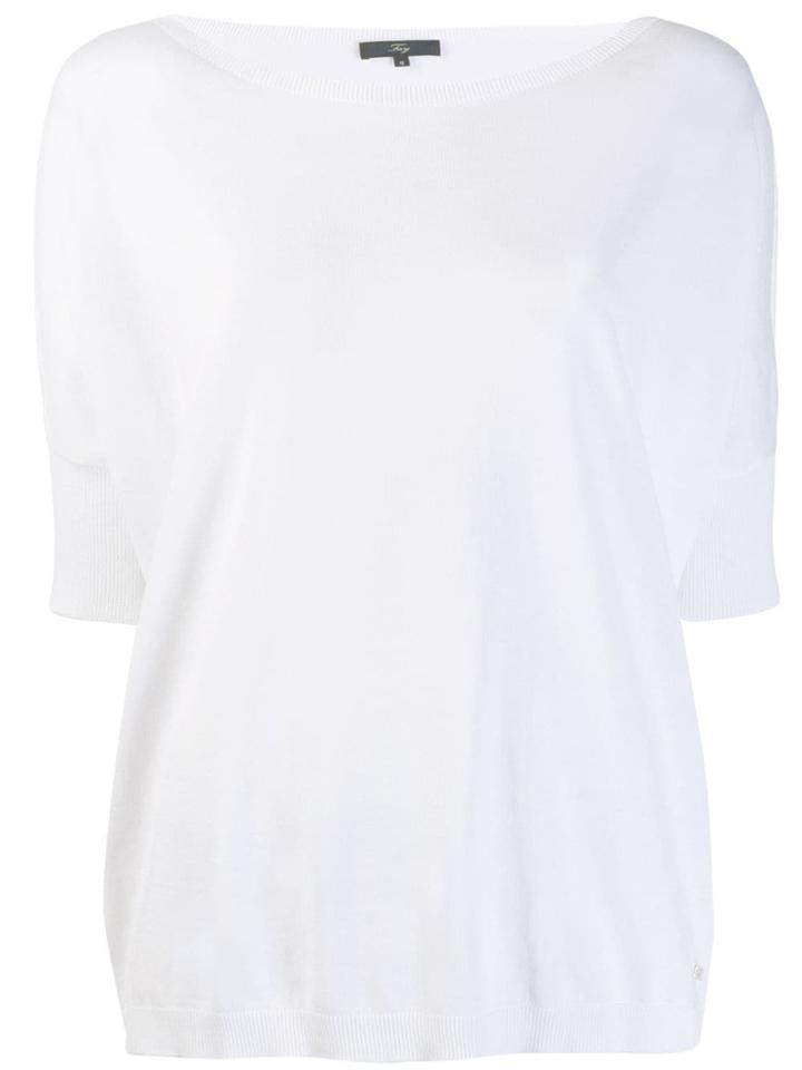 Fay Shortsleeved Jumper - White