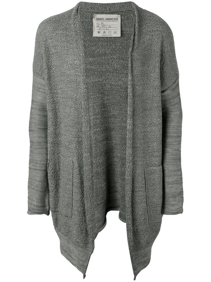 Daniel Andresen - Kantor Cardigan - Men - Cotton/linen/flax - L, Nude/neutrals, Cotton/linen/flax