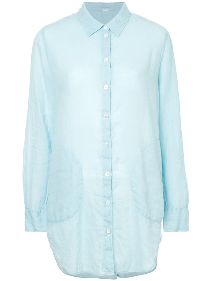 Marc Cain Fitted Button-down Shirt - Blue