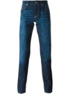 Brunello Cucinelli Straight Leg Jeans, Men's, Size: 48, Blue, Cotton/polyester