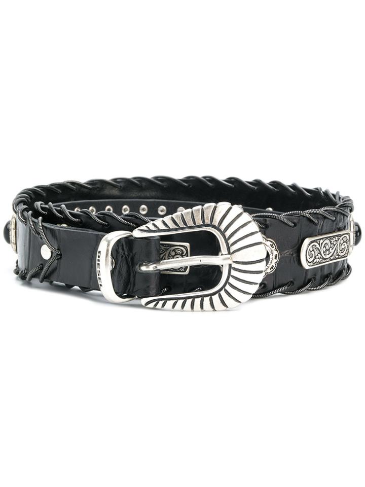 Diesel B-stoneh Belt - Black
