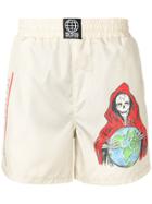 Sss World Corp Printed Quick-dry Swim Short - Neutrals
