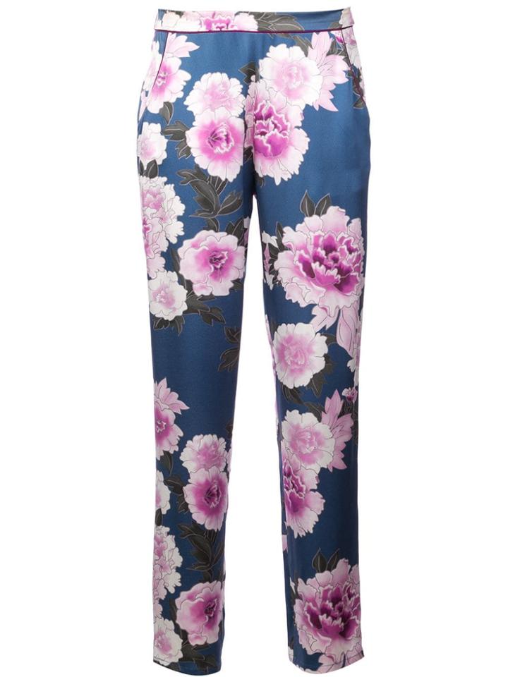 Fleur Du Mal Contrast Back Seam Pj Pant - Multicolour