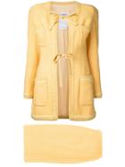 Chanel Vintage Jacket And Skirt Suit - Yellow & Orange