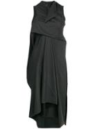 Rick Owens Lilies Layer Effect Dress - Black