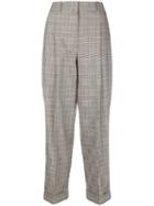 3.1 Phillip Lim Checked Wool Tapered Pant - Black