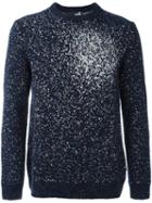 Love Moschino Intarsia Fade Jumper, Men's, Size: Xl, Blue, Polyamide/polyester/viscose/wool
