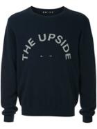 The Upside Intarsia Logo Sweater - Blue