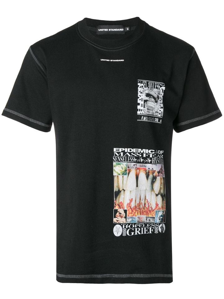 United Standard Front Printed T-shirt - Black