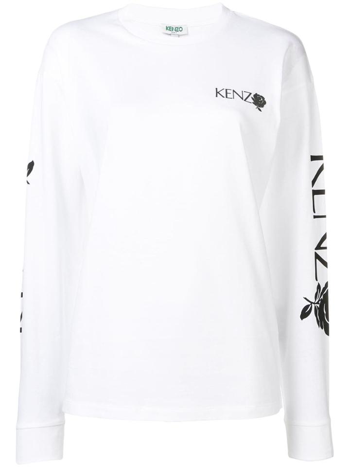 Kenzo Roses Longsleeved T-shirt - White