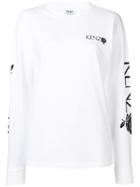 Kenzo Roses Longsleeved T-shirt - White