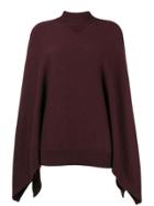 Givenchy Draped Long-sleeve Sweater - Pink & Purple