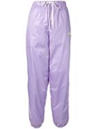 Natasha Zinko Checked Jogging Pants - Purple