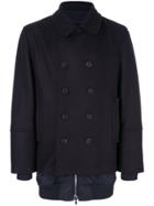 Diesel Black Gold Jiber Double-breasted Coat - Blue