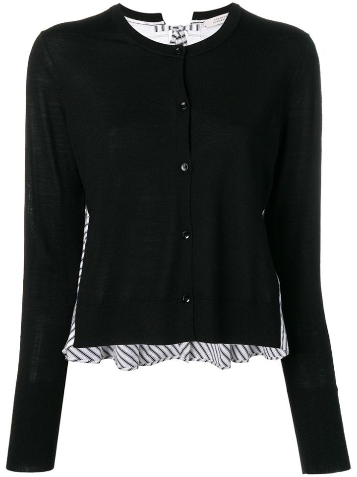 Dorothee Schumacher Stripe Detail Cardigan - Black