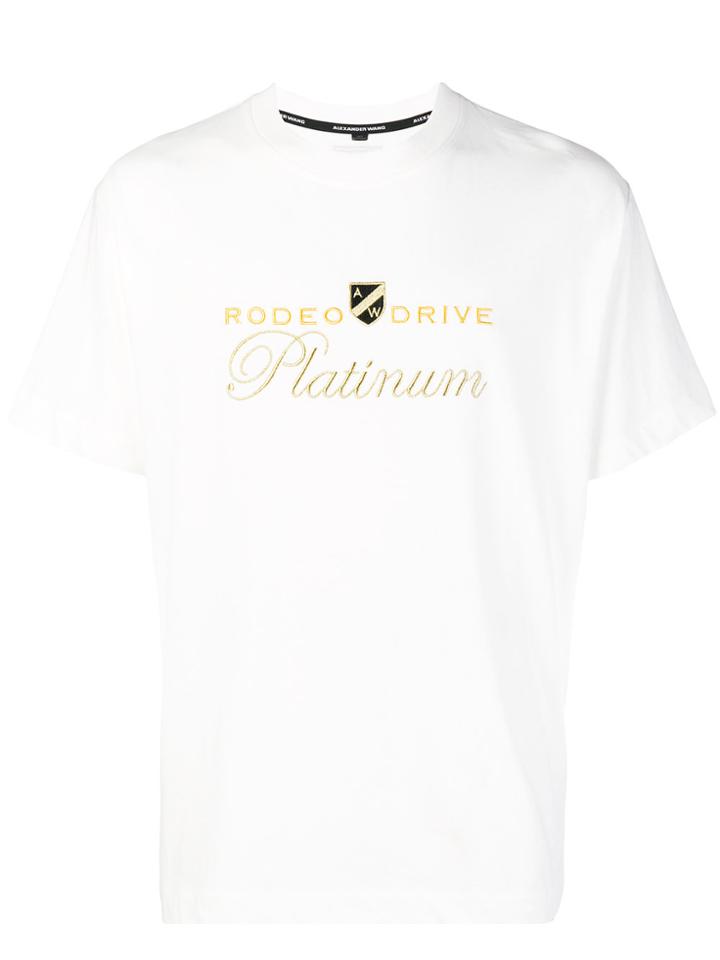 Alexander Wang Embroidered Patch T-shirt - White