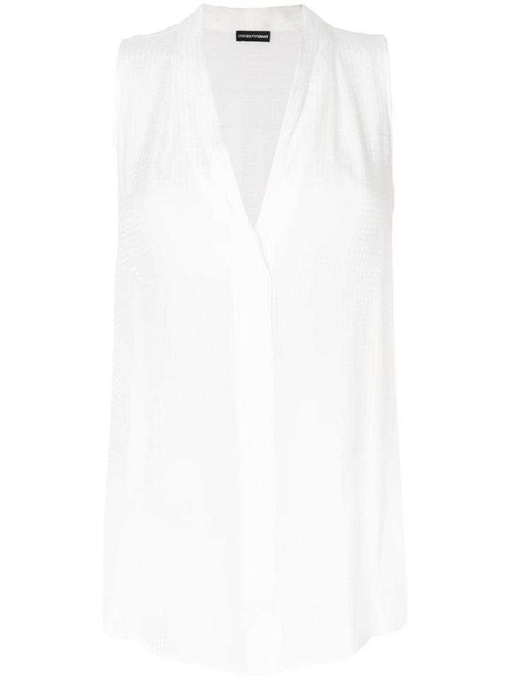 Emporio Armani Sleeveless Blouse - White