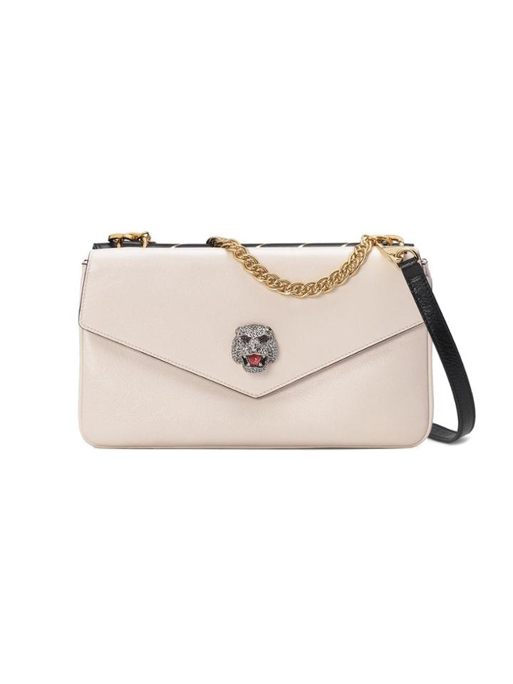 Gucci Medium Double Shoulder Bag - White