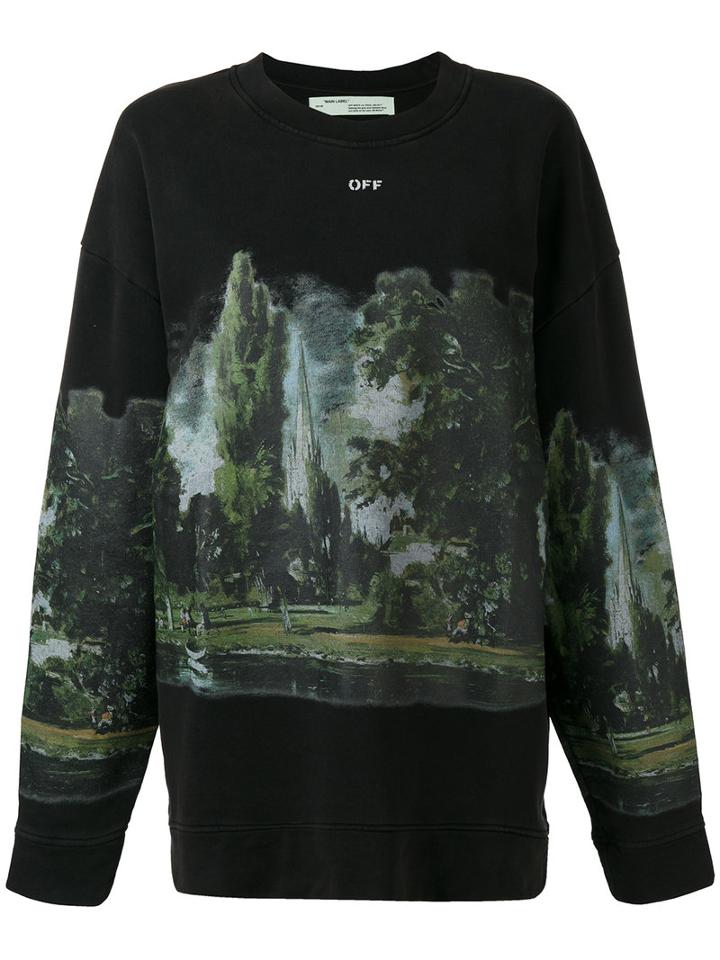 Off-white - 'countryside' Sweater - Women - Cotton - M, Black, Cotton