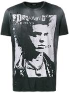 Dsquared2 Vintage Print T-shirt - Black