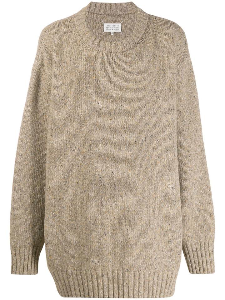 Maison Margiela Oversized Chunky Sweater - Brown