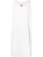 Long Length Tank Top, Men's, Size: Xs, White, Acetate/cotton, Rick Owens