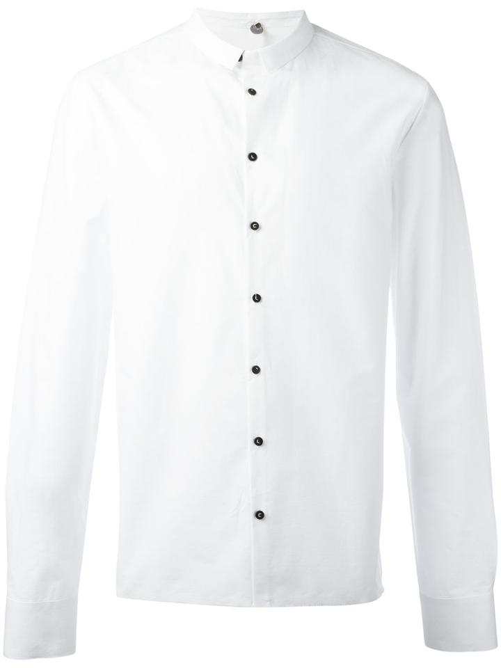 Label Under Construction Plain Shirt, Men's, Size: 52, White, Cotton