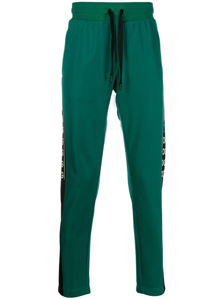 Dolce & Gabbana Dg Logo Track Pants - Green