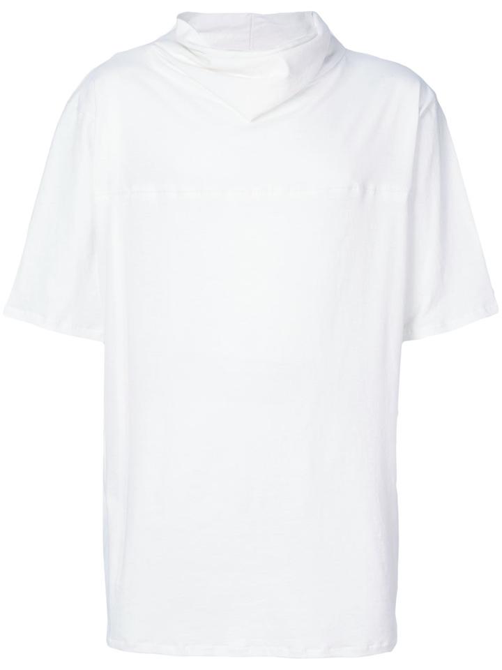 Alchemy - Draped Neck T-shirt - Men - Cotton/spandex/elastane - S, White, Cotton/spandex/elastane