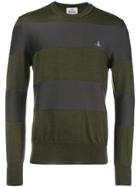 Vivienne Westwood Striped Crew Neck Sweater - Green