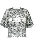 Iro - Printed T-shirt - Women - Cotton/polyester - 38, Black, Cotton/polyester