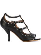 Givenchy Studded Strappy Sandals, Women's, Size: 36.5, Black, Calf Leather/leather