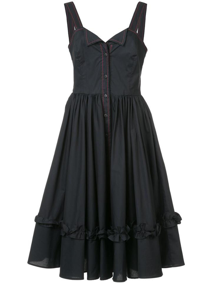 Vivetta Contrast Stitch Sundress - Black